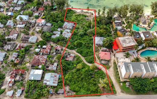 Beachfront plot for sale
