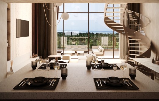 2-Bedroom Loft Apartments  in Paje