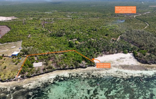Oceanfront plot for sale in Mtende