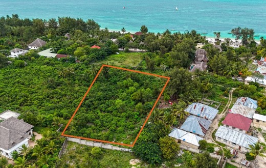Jambiani land near beach & plaza