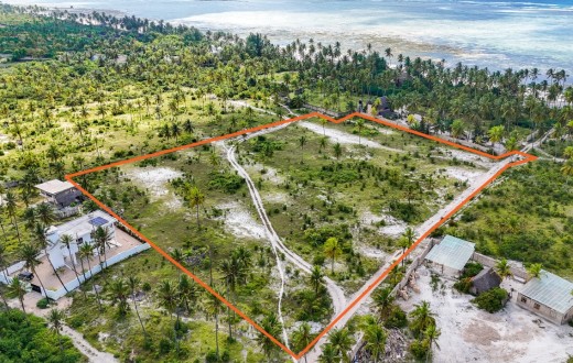 Rare beach-side land near Paje