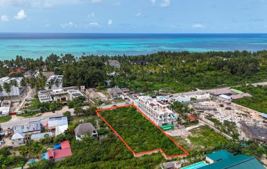 Road Plot For Sale in Paje Zanzibar
