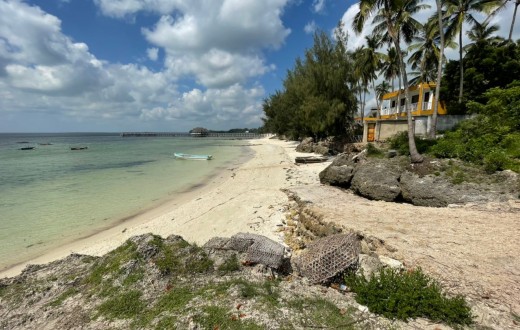 Beachfront plot for sale
